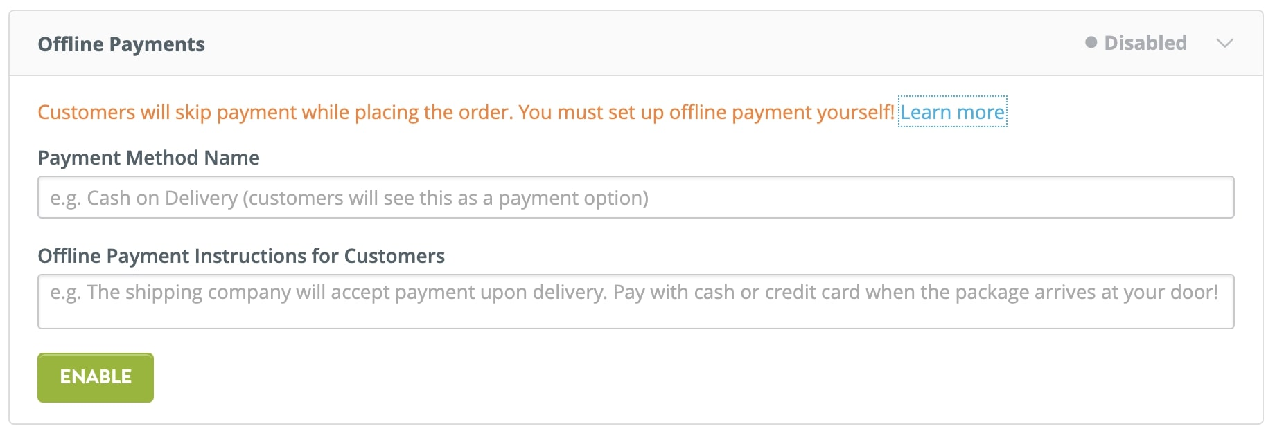 Strikingly Offline Payments Strikingly Offline Payments
